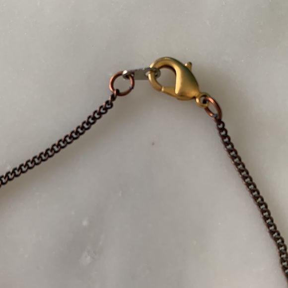 2/$40💎 Bold Gold Statement Necklace with Mint Dalmatian Jasper and Gold Spikes - Picture 6 of 10